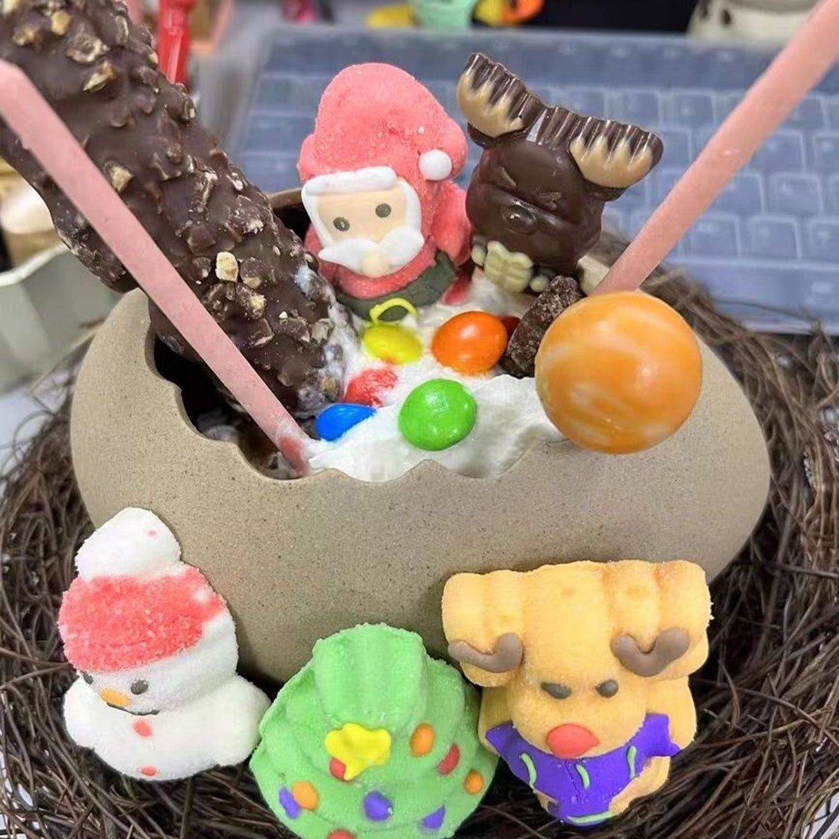 Egg Shell Bowl Ceramic Lifelike Decorative Toxic Free Noodle Dessert Bowl for Home Restaurant