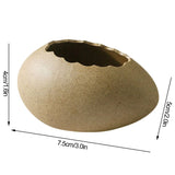 Egg Shell Bowl Ceramic Lifelike Decorative Toxic Free Noodle Dessert Bowl for Home Restaurant - Extra Image