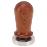 Coffee Tamper with Flat Stainless Steel Base Wooden Handle Coffee Powder Press Tamping Tool 51mm / 2in