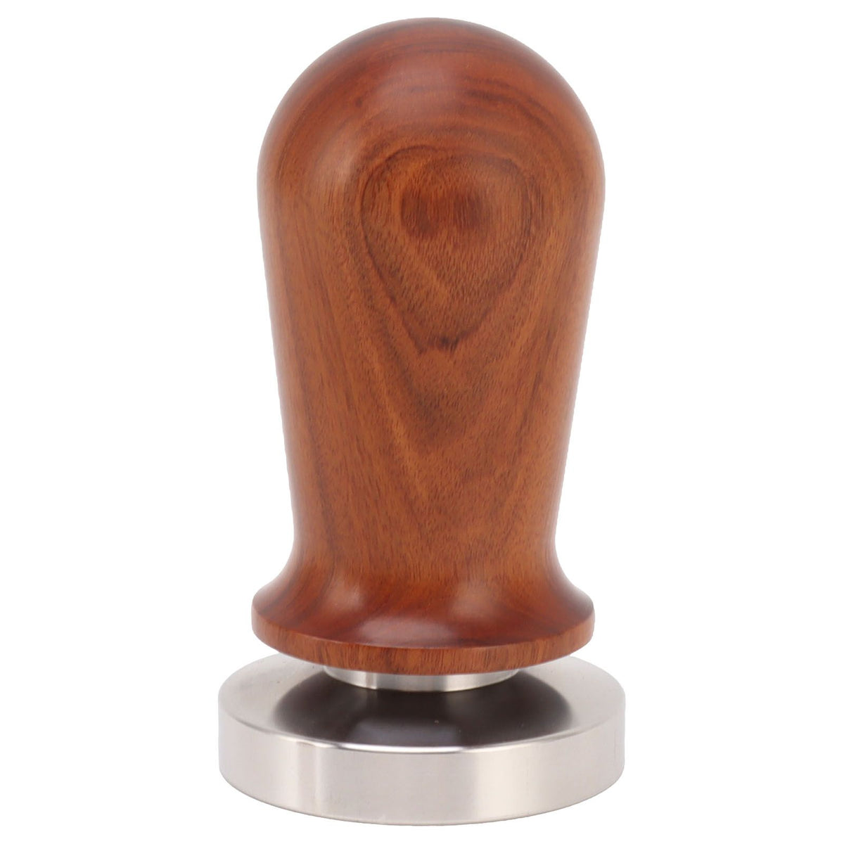 Coffee Tamper with Flat Stainless Steel Base Wooden Handle Coffee Powder Press Tamping Tool 58mm / 2.3in