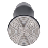 Coffee Tamper Aluminum Alloy Calibrated Tamper with Spring Loaded Stainless Steel Base for Cafe Home 53 Thread Bottom - Rear View