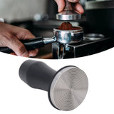 Coffee Tamper Aluminum Alloy Calibrated Tamper with Spring Loaded Stainless Steel Base for Cafe Home 58 Thread Bottom