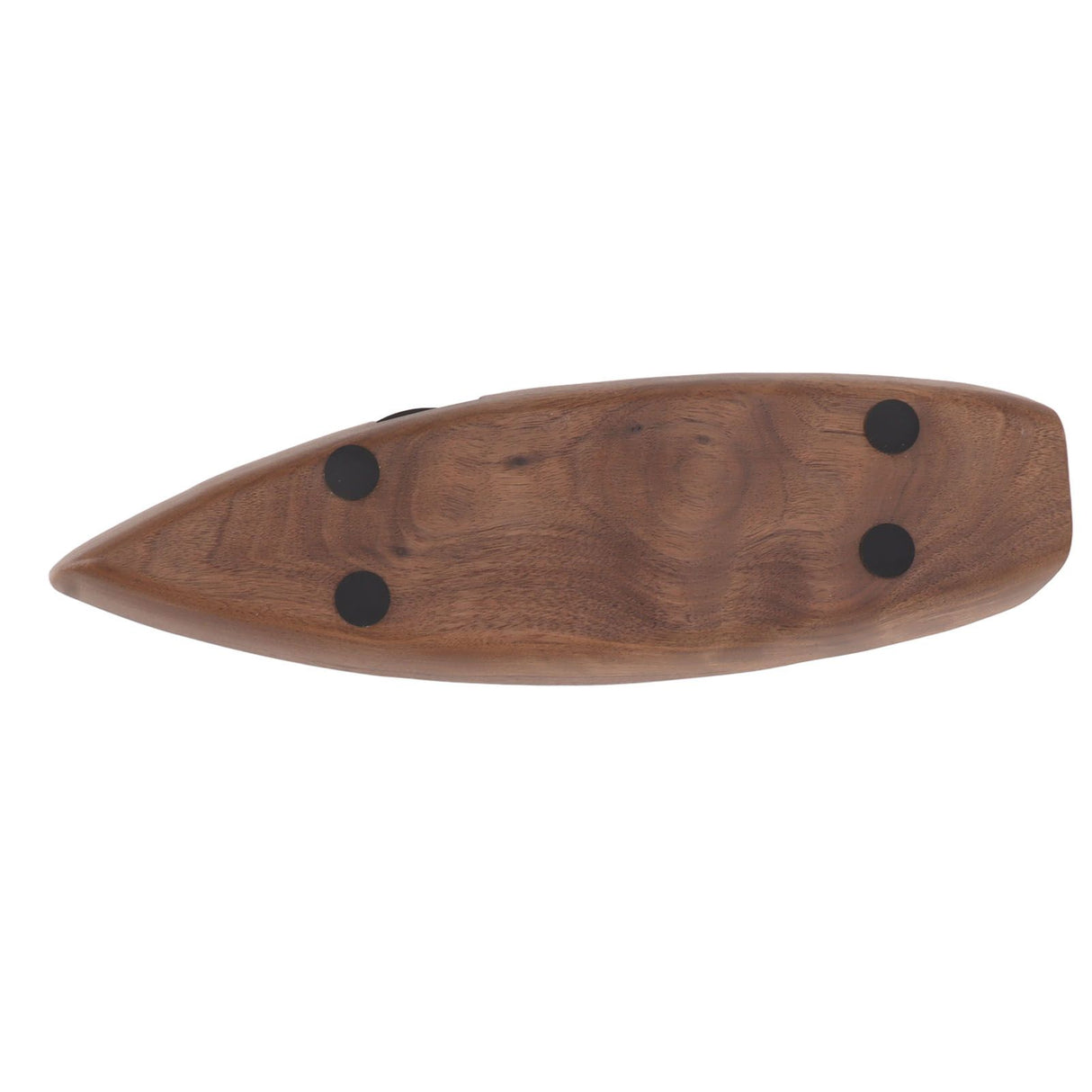 Boat Shape Coffee Tamper Holder Walnut Wood Coffee Distributor Holder Station for Cafe Western Restaurant Bar Family Kitchen 51mm
