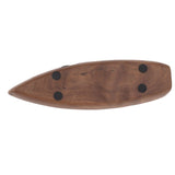 Boat Shape Coffee Tamper Holder Walnut Wood Coffee Distributor Holder Station for Cafe Western Restaurant Bar Family Kitchen 51mm - Extra Image