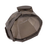 Microwave Splash Heating Cover PC Food Splatter Guard with Extension Handle for Kitchen Cooking Brown