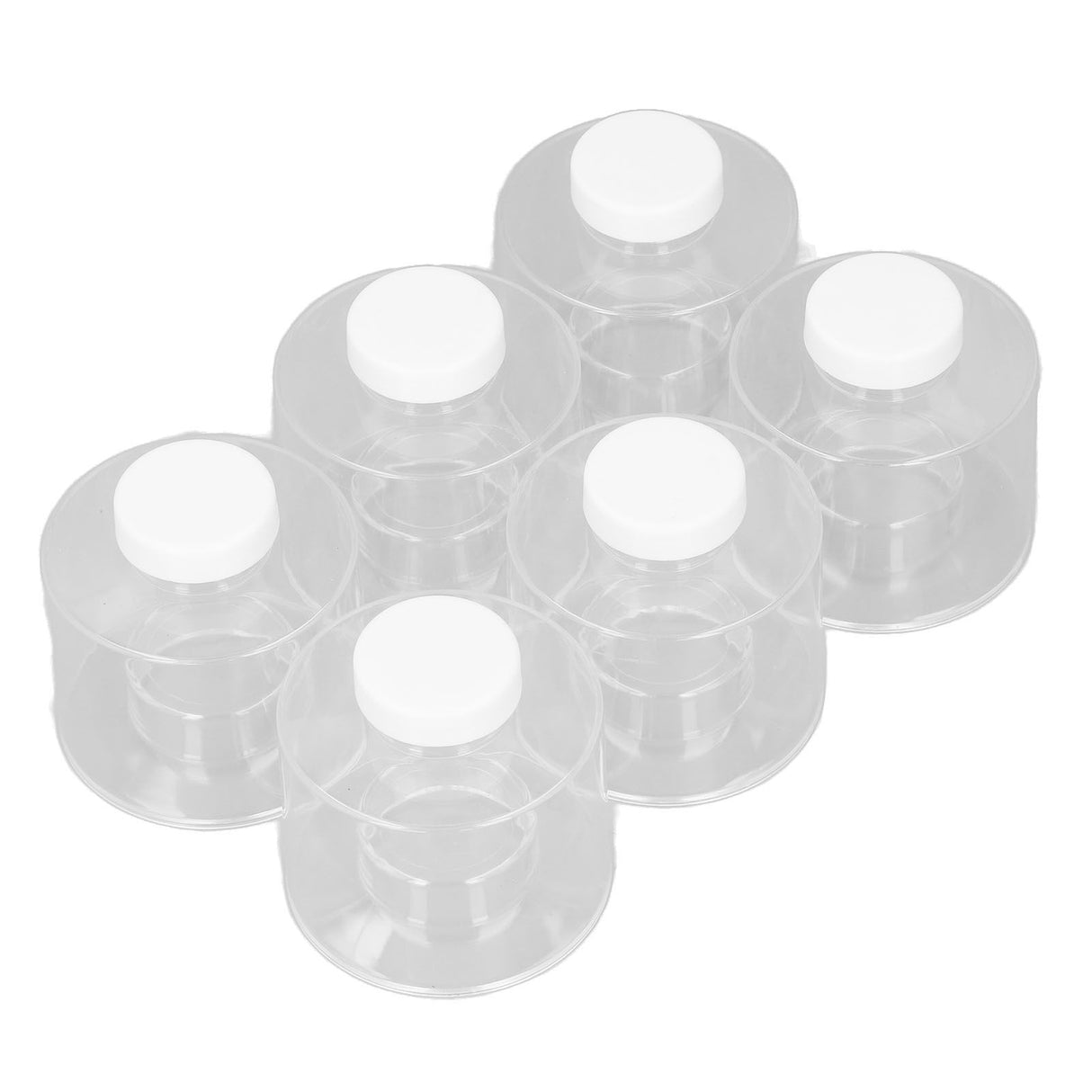 6 Pcs Stackable Spice Pot Spice Tower Spice Color Transparent Pot Seasoning Bottle for Kitchen