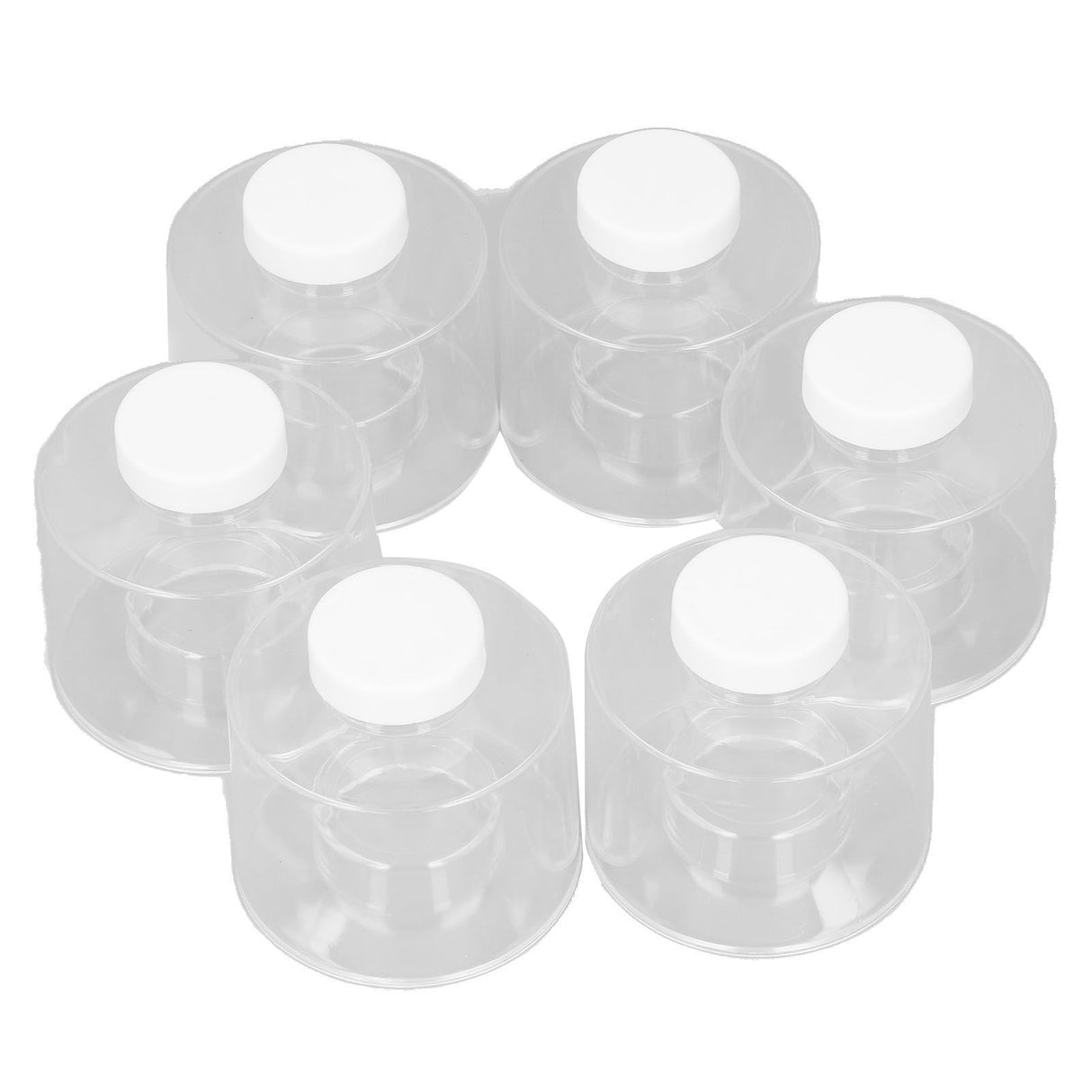 6 Pcs Stackable Spice Pot Spice Tower Spice Color Transparent Pot Seasoning Bottle for Kitchen