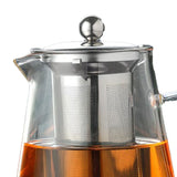1300ml Glass Teapot Thickened Heat Resistant Clear Ergonomic Handle for Loose Leaf Blooming Tea