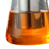 1300ml Glass Teapot Thickened Heat Resistant Clear Ergonomic Handle for Loose Leaf Blooming Tea