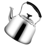 Whistling Kettle Stainless Steel Boiling Audible Alarm Large Opening Stovetop Teapot with Tea Filter 2L - Front View