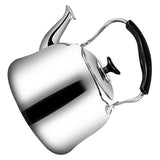 Whistling Kettle Stainless Steel Boiling Audible Alarm Large Opening Stovetop Teapot with Tea Filter 2L - Top-Down View