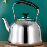 Whistling Kettle Stainless Steel Boiling Audible Alarm Large Opening Stovetop Teapot with Tea Filter 2L - 45-Degree Angle