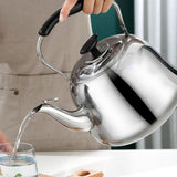 Whistling Kettle Stainless Steel Boiling Audible Alarm Large Opening Stovetop Teapot with Tea Filter 2L