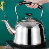 Whistling Kettle Stainless Steel Boiling Audible Alarm Large Opening Stovetop Teapot with Tea Filter 2L