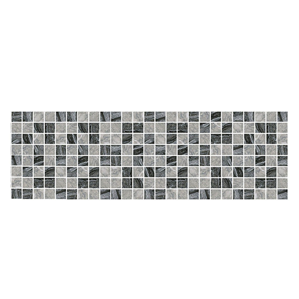 30PCS Mosaic Wallpaper PVC 3D Waterproof Oil Proof Self Adhesive Wall Sticker for Kitchen Countertops Light Grey Lattice