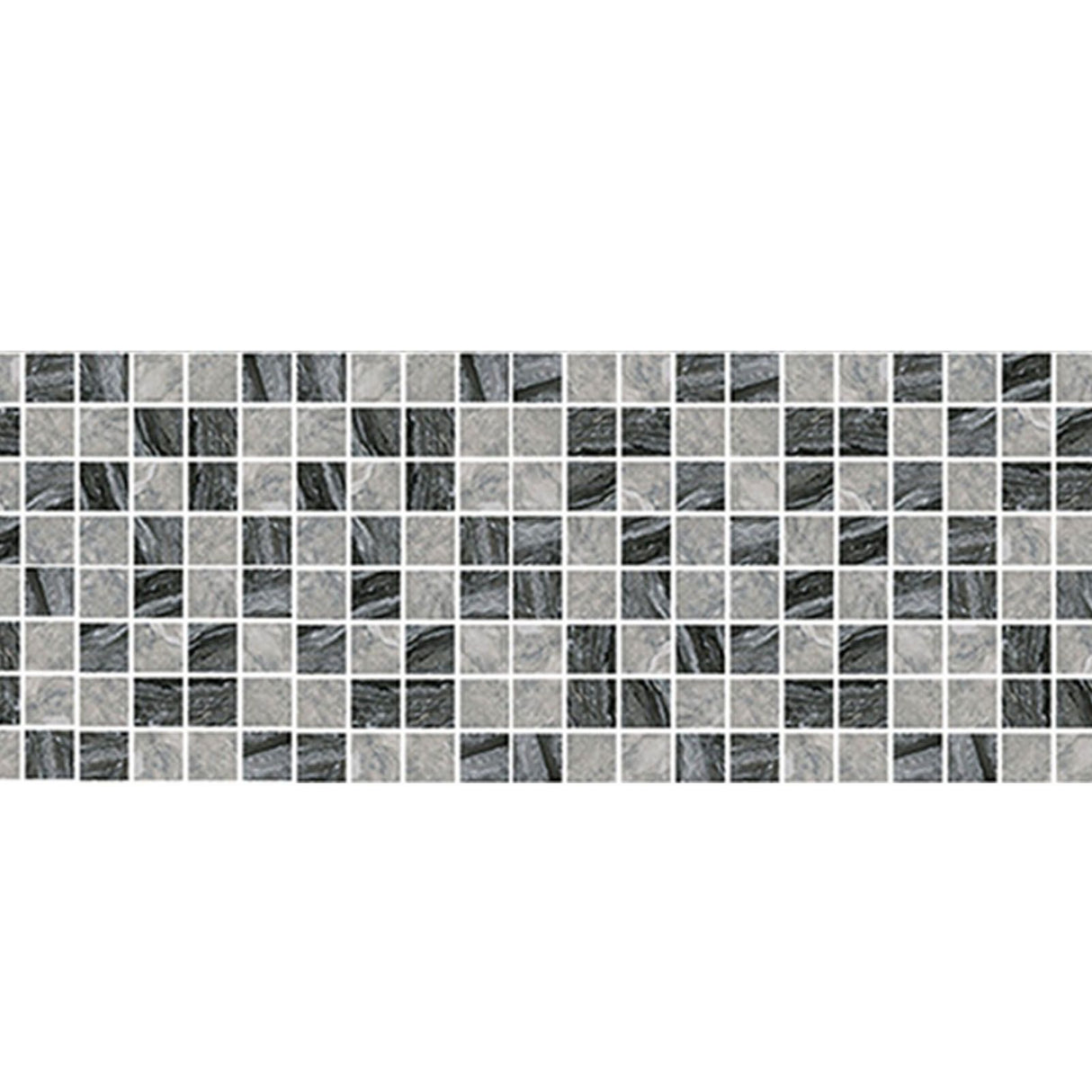 30PCS Mosaic Wallpaper PVC 3D Waterproof Oil Proof Self Adhesive Wall Sticker for Kitchen Countertops Light Grey Lattice