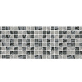 30PCS Mosaic Wallpaper PVC 3D Waterproof Oil Proof Self Adhesive Wall Sticker for Kitchen Countertops Light Grey Lattice
