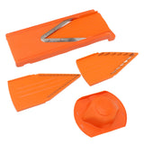 V Blade Mandoline Cutter Manual Vegetable Cutter Vegetable Cooking Tool with Stainless Steel Blade Hand Guard - Front View