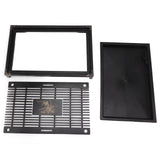 Gongfu Tea Tray Water Storage Drainage Home Decoration Ornament Serving Tray for Office Black - Front View