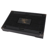 Gongfu Tea Tray Water Storage Drainage Home Decoration Ornament Serving Tray for Office Black - Side View