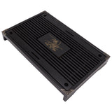 Gongfu Tea Tray Water Storage Drainage Home Decoration Ornament Serving Tray for Office Black - Top-Down View