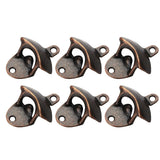 10 Pcs Wall Mount Bottle Opener Vintage Style Rustic Strong Durable Metal Beer Cap Opener for Bar Restaurant Home