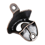 10 Pcs Wall Mount Bottle Opener Vintage Style Rustic Strong Durable Metal Beer Cap Opener for Bar Restaurant Home