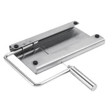 Cheese Cutter Board Stainless Steel Household Anti Corrosion Cheese Cutter with 6PCS Cutting Wire for Kitchen - Top-Down View