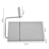 Cheese Cutter Board Stainless Steel Household Anti Corrosion Cheese Cutter with 6PCS Cutting Wire for Kitchen - Extra Image