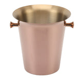 Ice Bucket with Handles Stainless Steel Beer Wine Beverage Cooling Tub for Home Bar 5L Capacity - Front View
