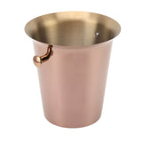 Ice Bucket with Handles Stainless Steel Beer Wine Beverage Cooling Tub for Home Bar 5L Capacity - 45-Degree Angle