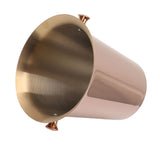 Ice Bucket with Handles Stainless Steel Beer Wine Beverage Cooling Tub for Home Bar 5L Capacity - Low Angle