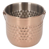 Wine Bucket Double Layer Stainless Steel Insulated Ice Wine Bucket for KTV Bar Dinner Party Rose Gold