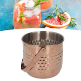 Wine Bucket Double Layer Stainless Steel Insulated Ice Wine Bucket for KTV Bar Dinner Party Rose Gold