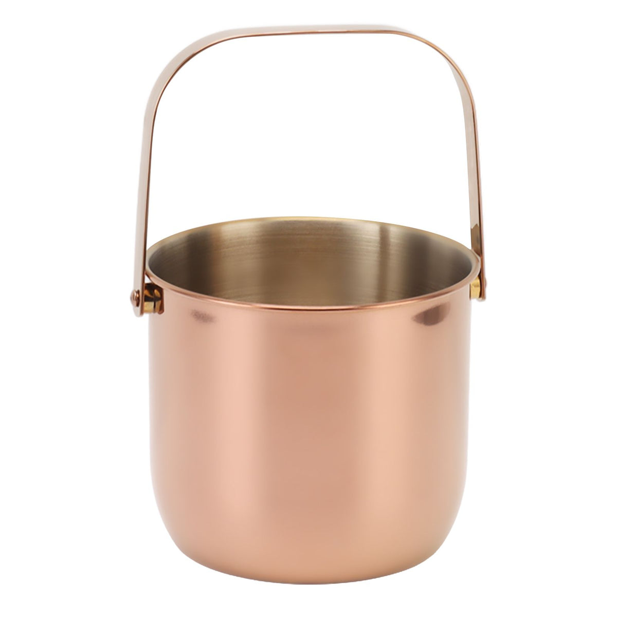 KTV Bar Commercial Thickened Ice Bucket Stainless Steel Double Insulation Ice Bucket Wine Champagne Beer Ice Bucket Rose Gold