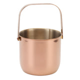 KTV Bar Commercial Thickened Ice Bucket Stainless Steel Double Insulation Ice Bucket Wine Champagne Beer Ice Bucket Rose Gold - Front View