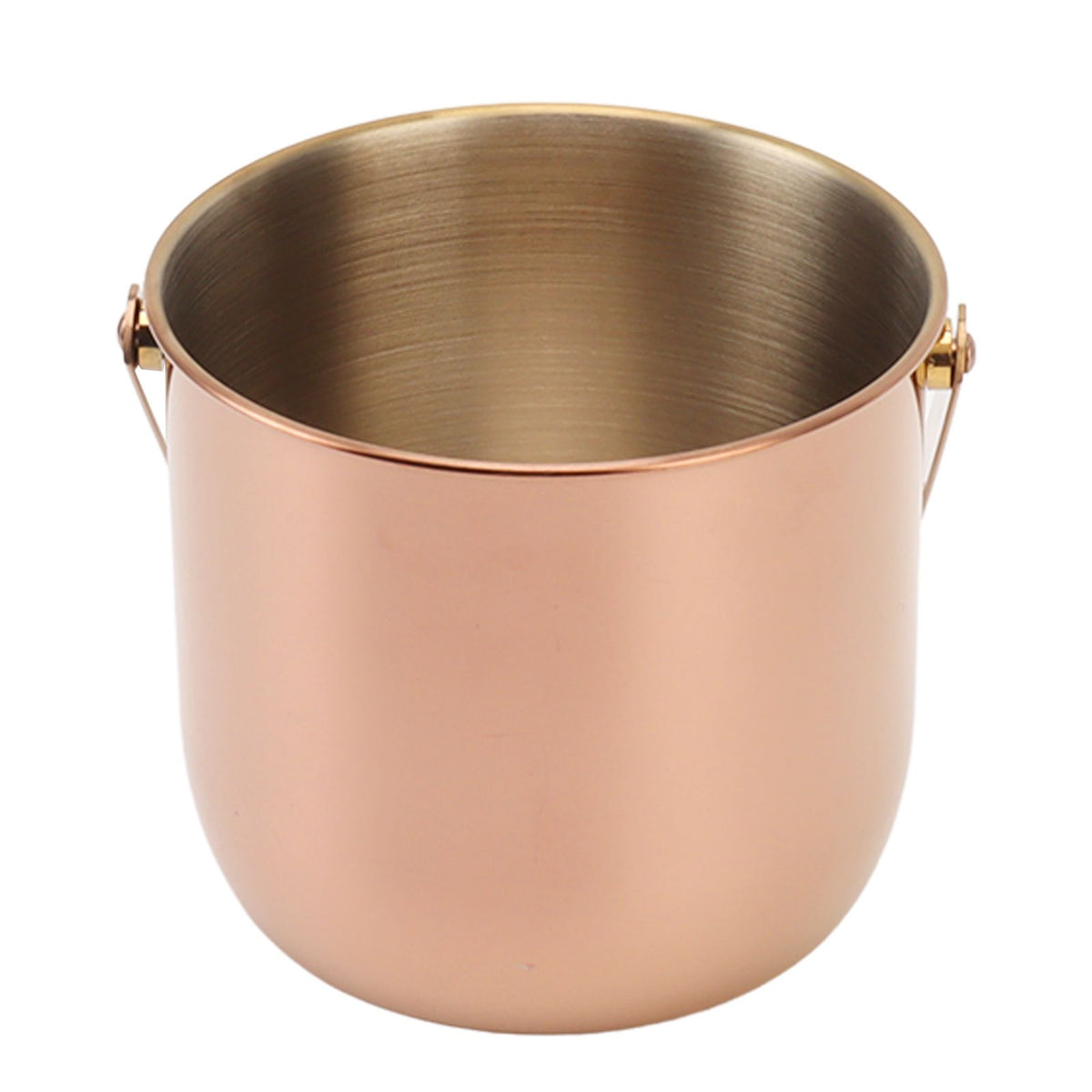 KTV Bar Commercial Thickened Ice Bucket Stainless Steel Double Insulation Ice Bucket Wine Champagne Beer Ice Bucket Rose Gold
