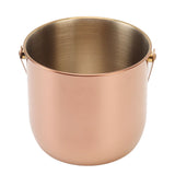 KTV Bar Commercial Thickened Ice Bucket Stainless Steel Double Insulation Ice Bucket Wine Champagne Beer Ice Bucket Rose Gold