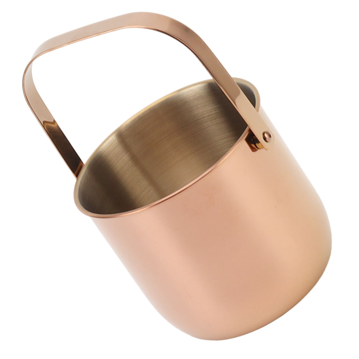 KTV Bar Commercial Thickened Ice Bucket Stainless Steel Double Insulation Ice Bucket Wine Champagne Beer Ice Bucket Rose Gold