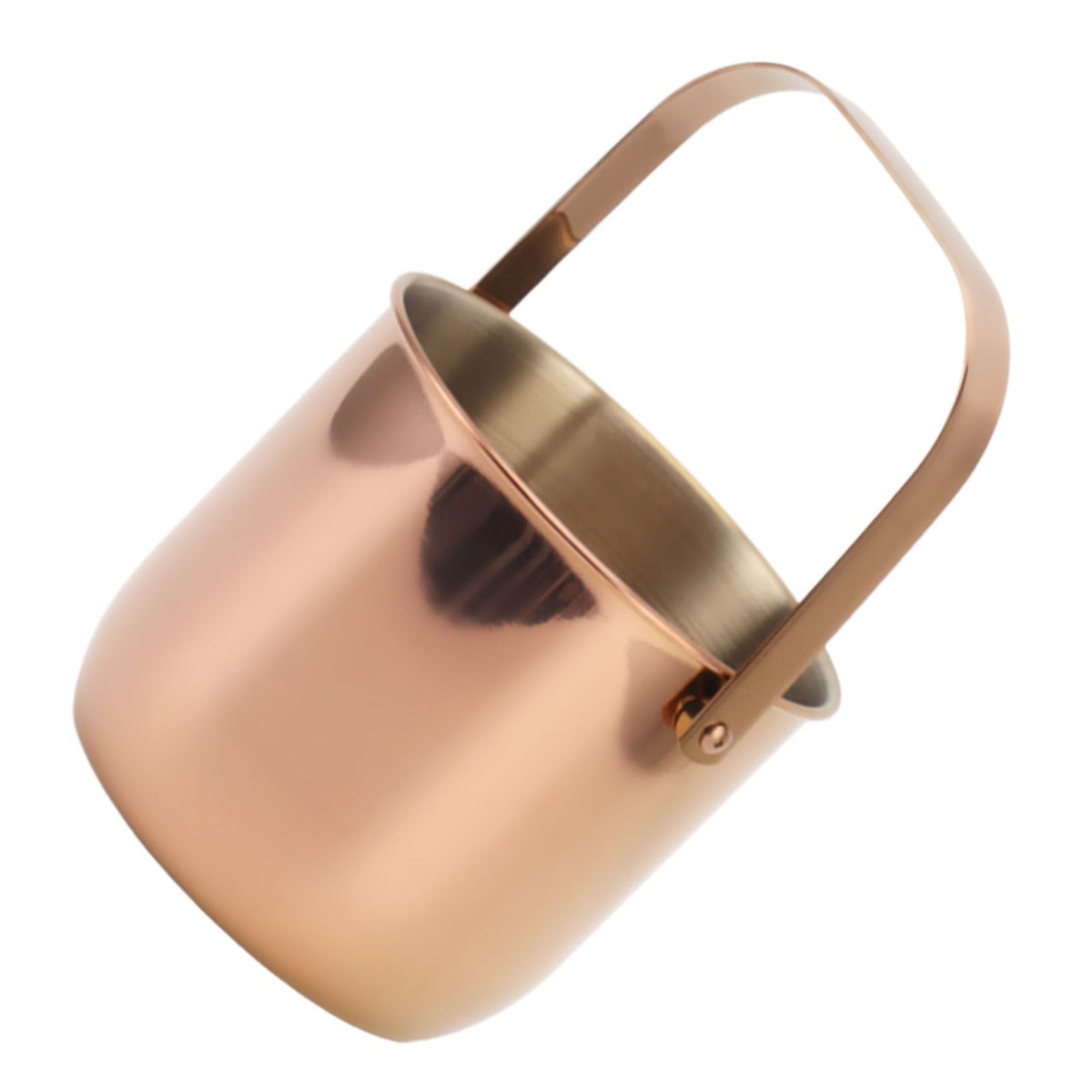 KTV Bar Commercial Thickened Ice Bucket Stainless Steel Double Insulation Ice Bucket Wine Champagne Beer Ice Bucket Rose Gold