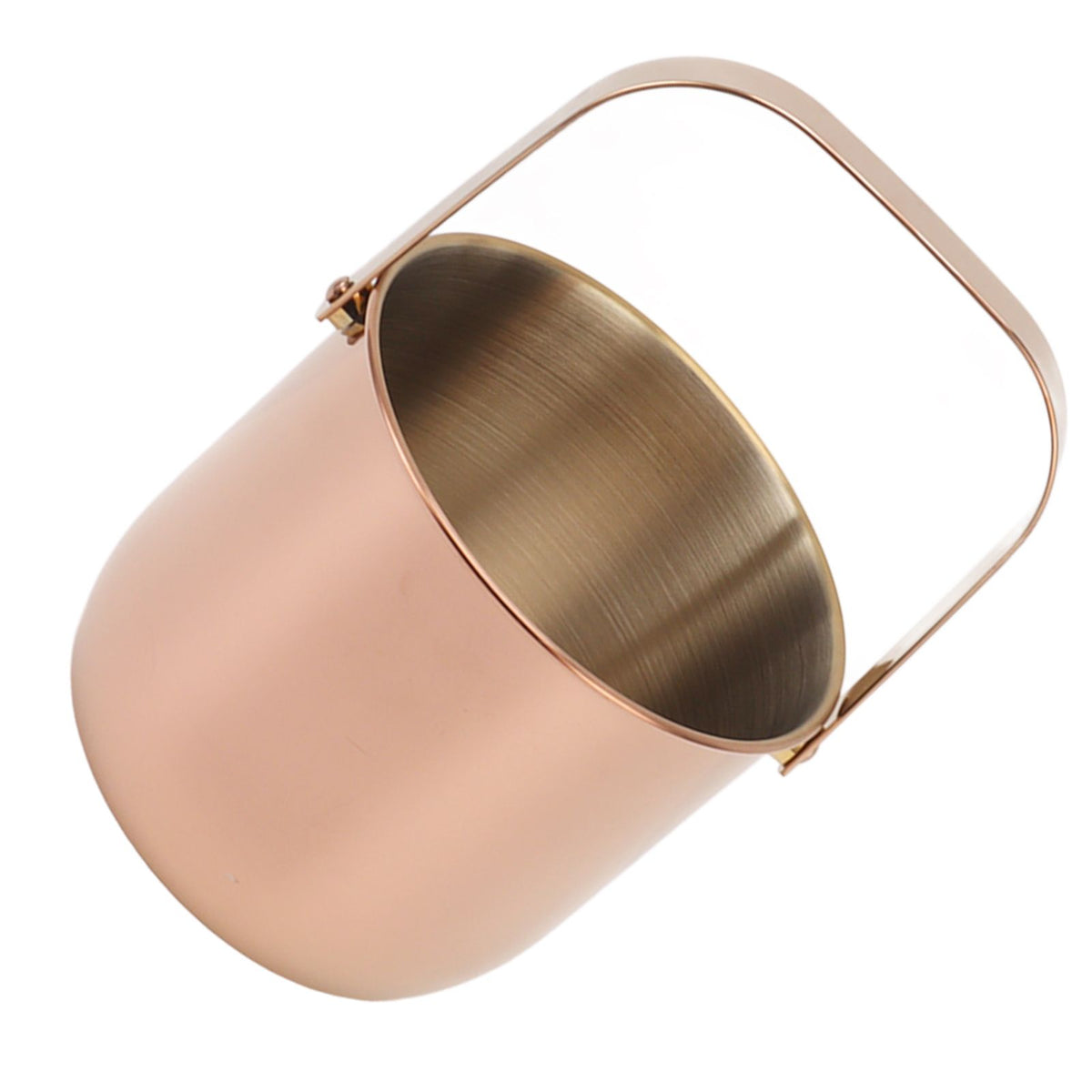 KTV Bar Commercial Thickened Ice Bucket Stainless Steel Double Insulation Ice Bucket Wine Champagne Beer Ice Bucket Rose Gold