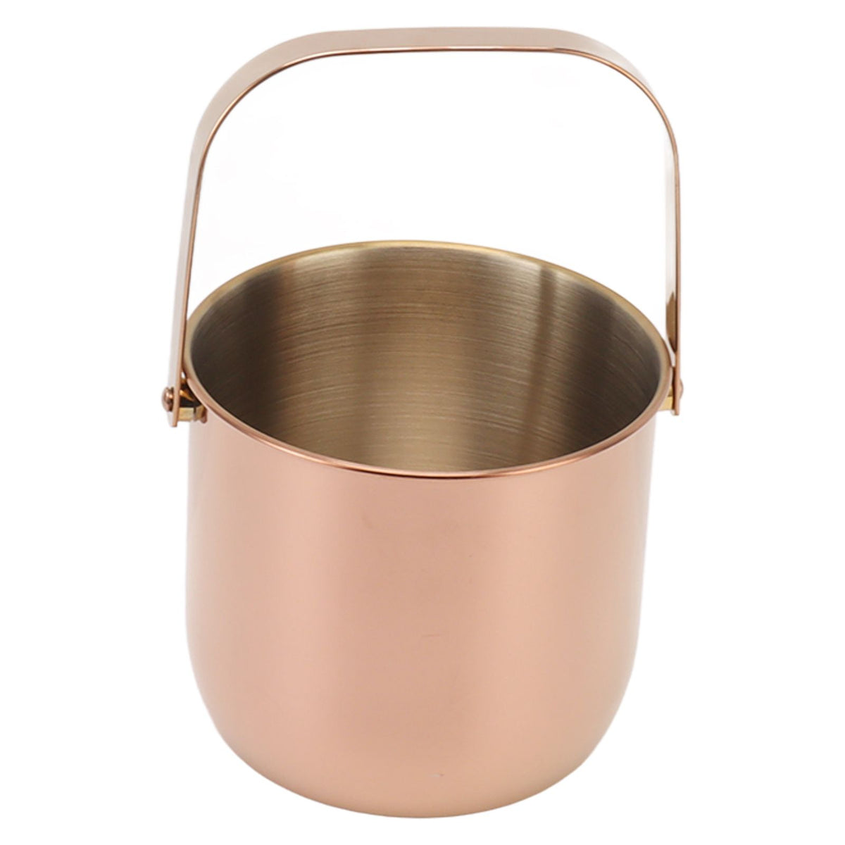 KTV Bar Commercial Thickened Ice Bucket Stainless Steel Double Insulation Ice Bucket Wine Champagne Beer Ice Bucket Rose Gold