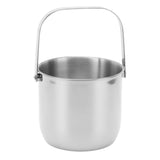 KTV Bar Commercial Thickened Ice Bucket Stainless Steel Double Insulation Ice Bucket Wine Champagne Beer Ice Bucket Silver - Front View