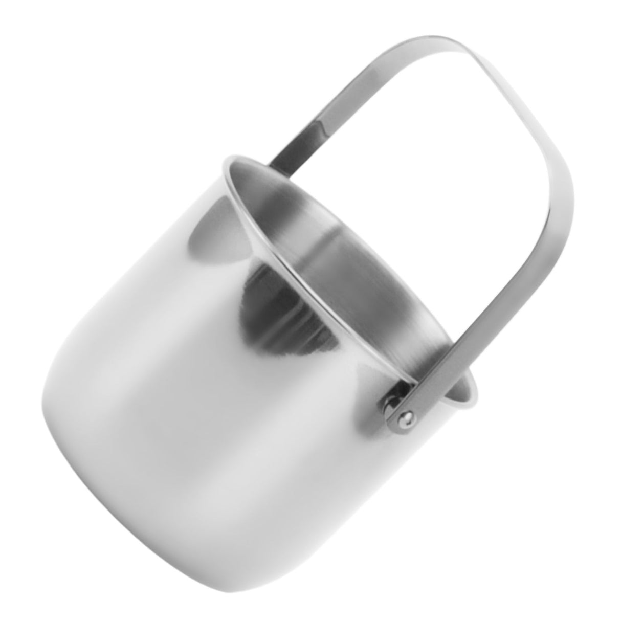 KTV Bar Commercial Thickened Ice Bucket Stainless Steel Double Insulation Ice Bucket Wine Champagne Beer Ice Bucket Silver