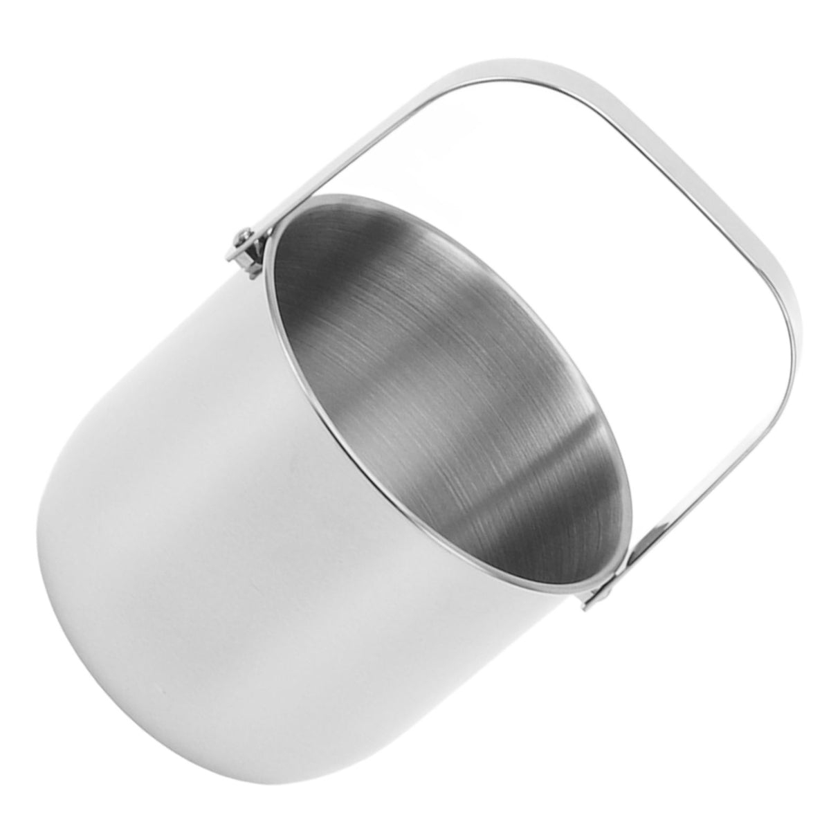 KTV Bar Commercial Thickened Ice Bucket Stainless Steel Double Insulation Ice Bucket Wine Champagne Beer Ice Bucket Silver