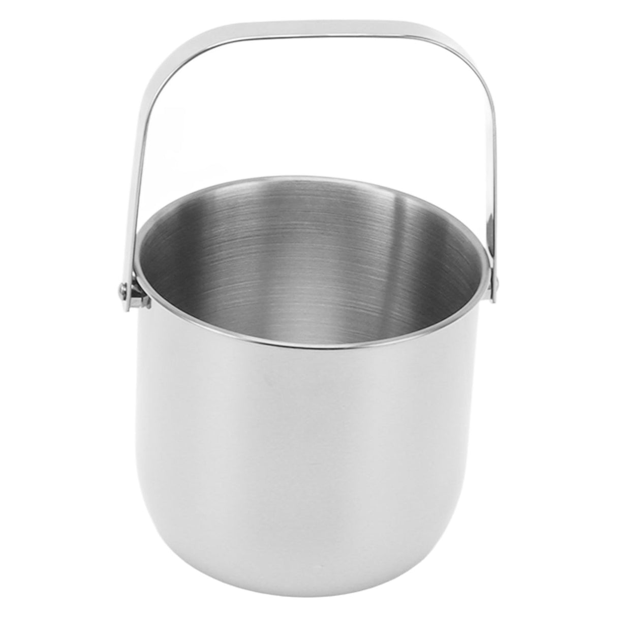 KTV Bar Commercial Thickened Ice Bucket Stainless Steel Double Insulation Ice Bucket Wine Champagne Beer Ice Bucket Silver
