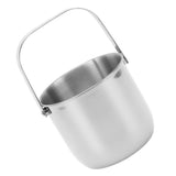 KTV Bar Commercial Thickened Ice Bucket Stainless Steel Double Insulation Ice Bucket Wine Champagne Beer Ice Bucket Silver - Extra Image