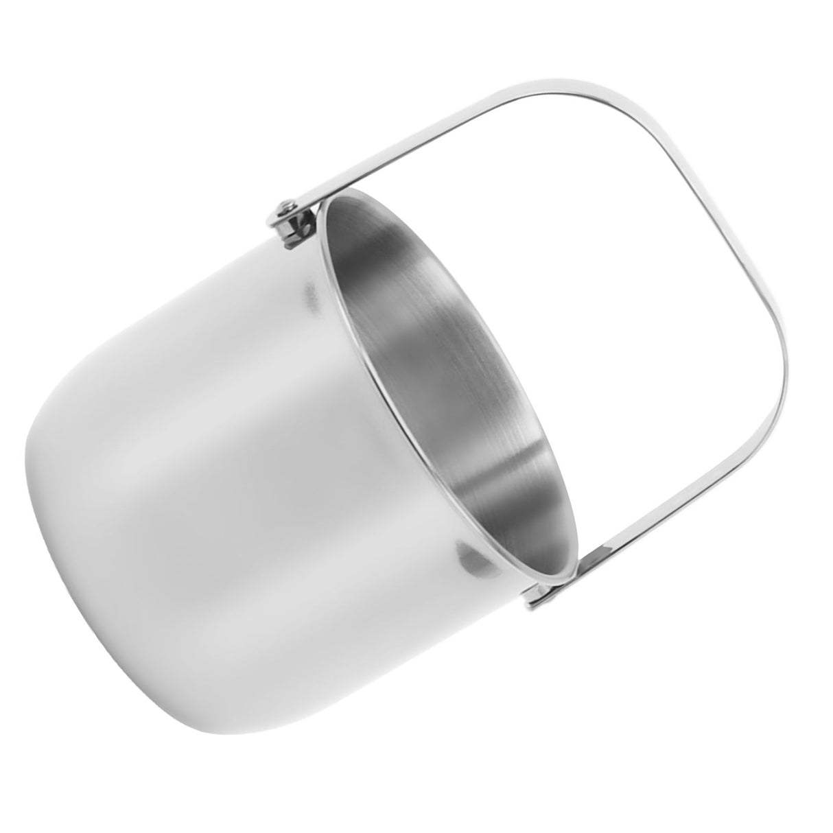 KTV Bar Commercial Thickened Ice Bucket Stainless Steel Double Insulation Ice Bucket Wine Champagne Beer Ice Bucket Silver