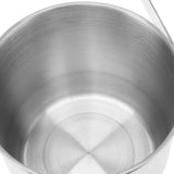 KTV Bar Commercial Thickened Ice Bucket Stainless Steel Double Insulation Ice Bucket Wine Champagne Beer Ice Bucket Silver