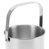 KTV Bar Commercial Thickened Ice Bucket Stainless Steel Double Insulation Ice Bucket Wine Champagne Beer Ice Bucket Silver